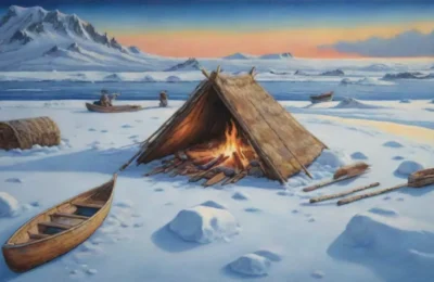 Paisajes nevados y la vida inuit en armonía con la naturaleza
