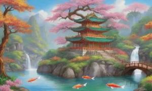 Un paisaje vibrante que celebra la majestuosidad y armonía de la naturaleza