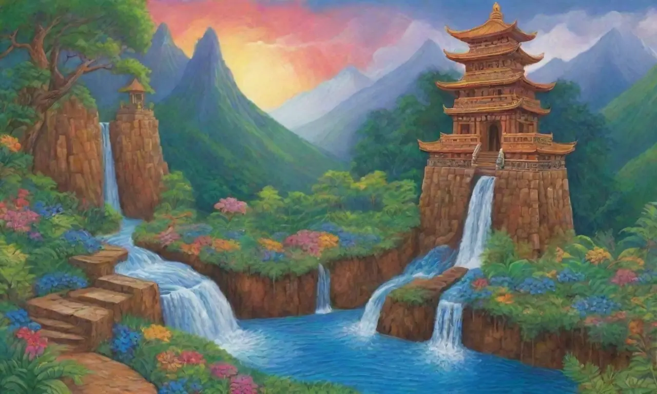 Un paisaje vibrante lleno de naturaleza