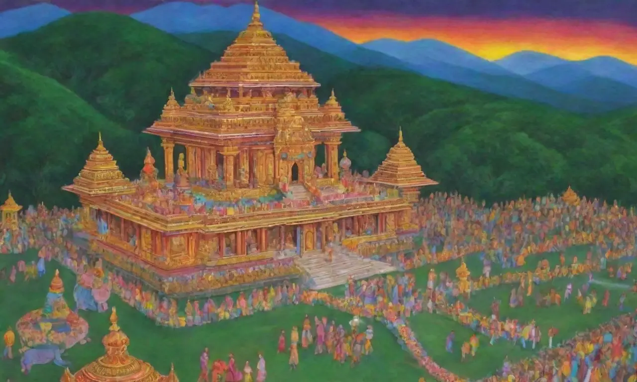Un festín visual de colores, tradiciones y espiritualidad en un paisaje vibrante