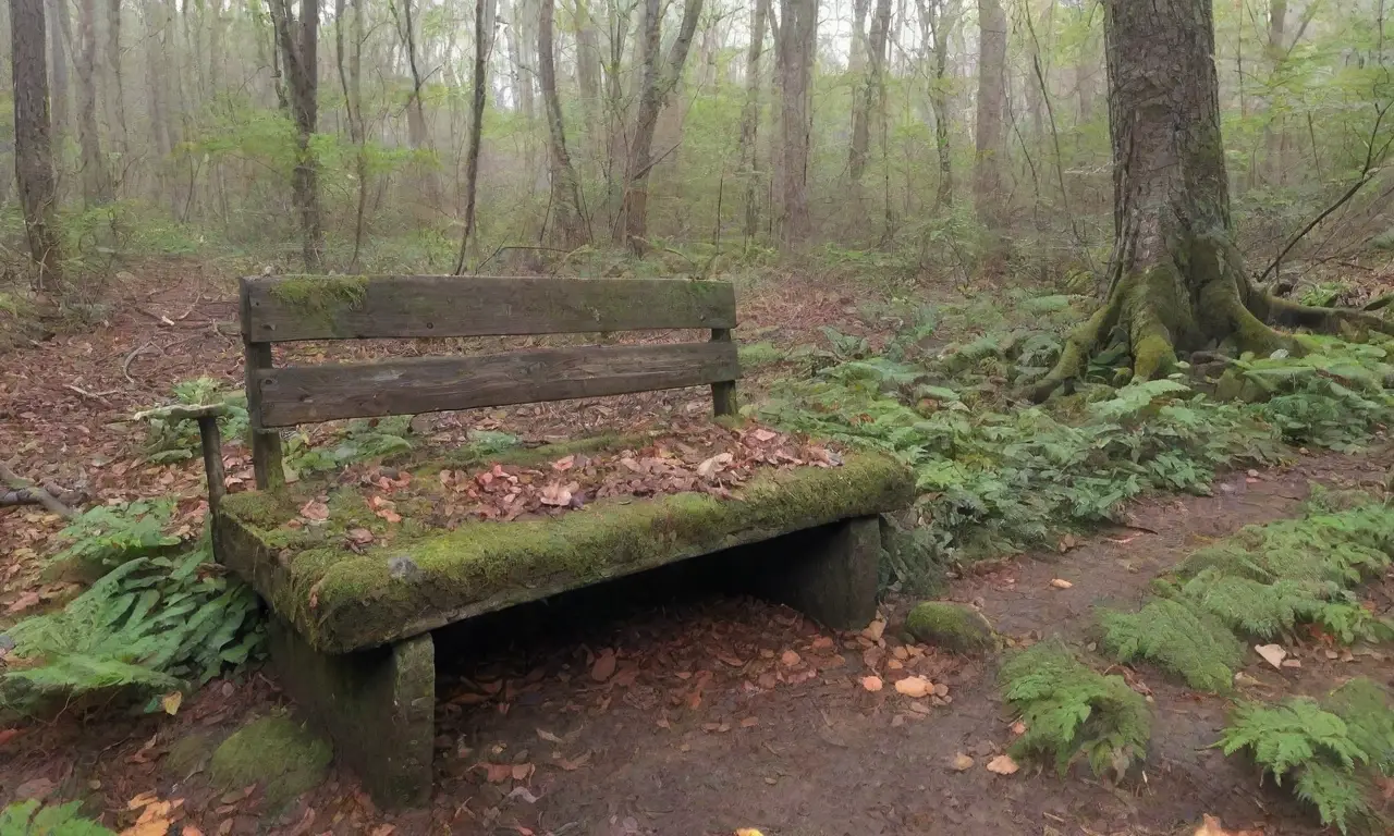 Un bosque misterioso y sereno lleno de historias y emociones