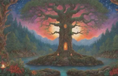 Un paisaje místico de naturaleza