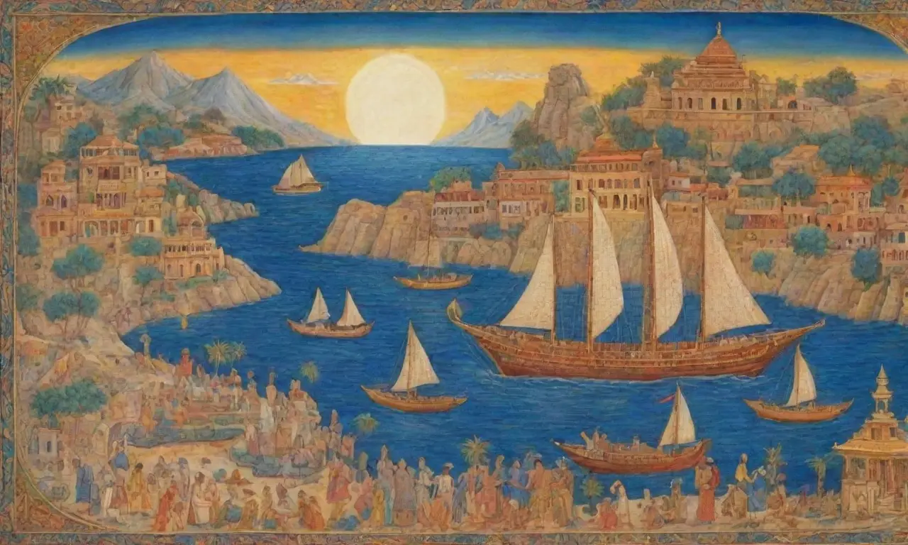 Un vibrante paisaje mediterráneo lleno de historia, dioses, comercio y cultura