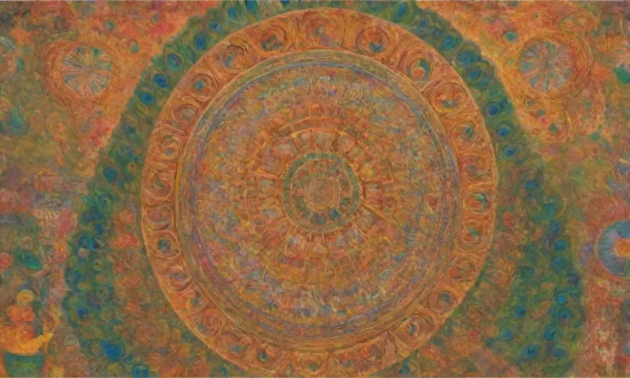 Colores vibrantes y patrones intrincados crean una belleza cultural y espiritual