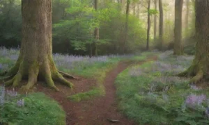 Un bosque mágico y antiguo