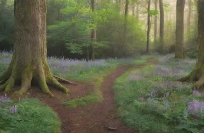 Un bosque mágico y antiguo