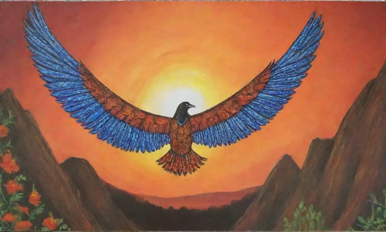 Un tapiz vibrante de colores y símbolos que celebra la conexión, la comunidad y la espiritualidad