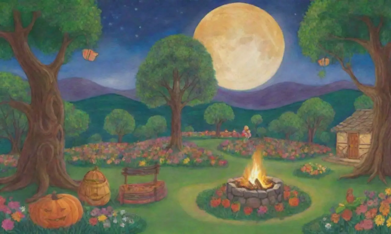 Un festín de colores, luces y risas en un campo vibrante