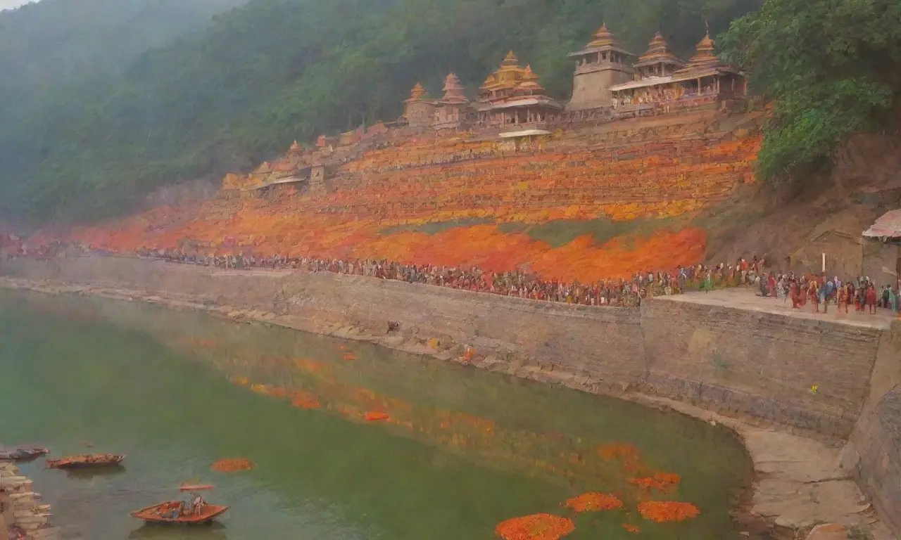 Un vibrante paisaje espiritual junto al sagrado Ganges