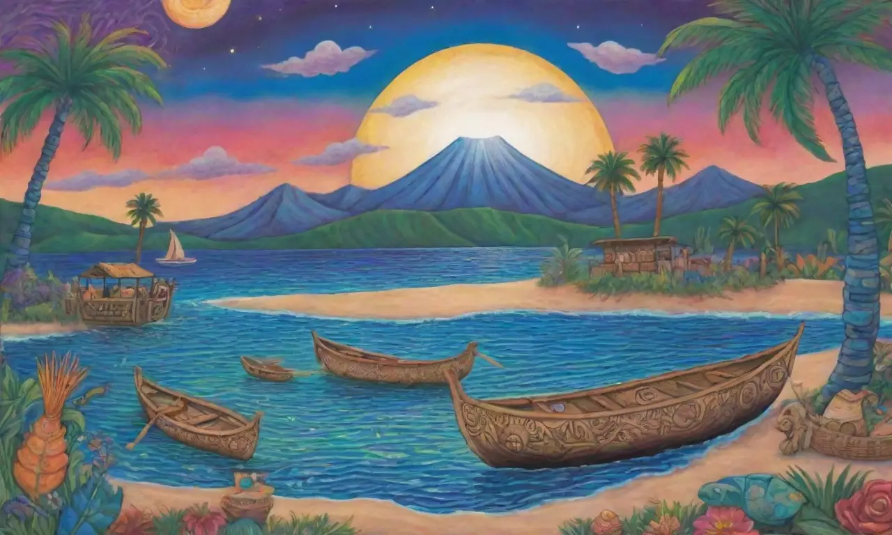 Un paisaje vibrante de colores