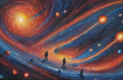 Un vasto y caótico universo donde la luz y la oscuridad luchan eternamente