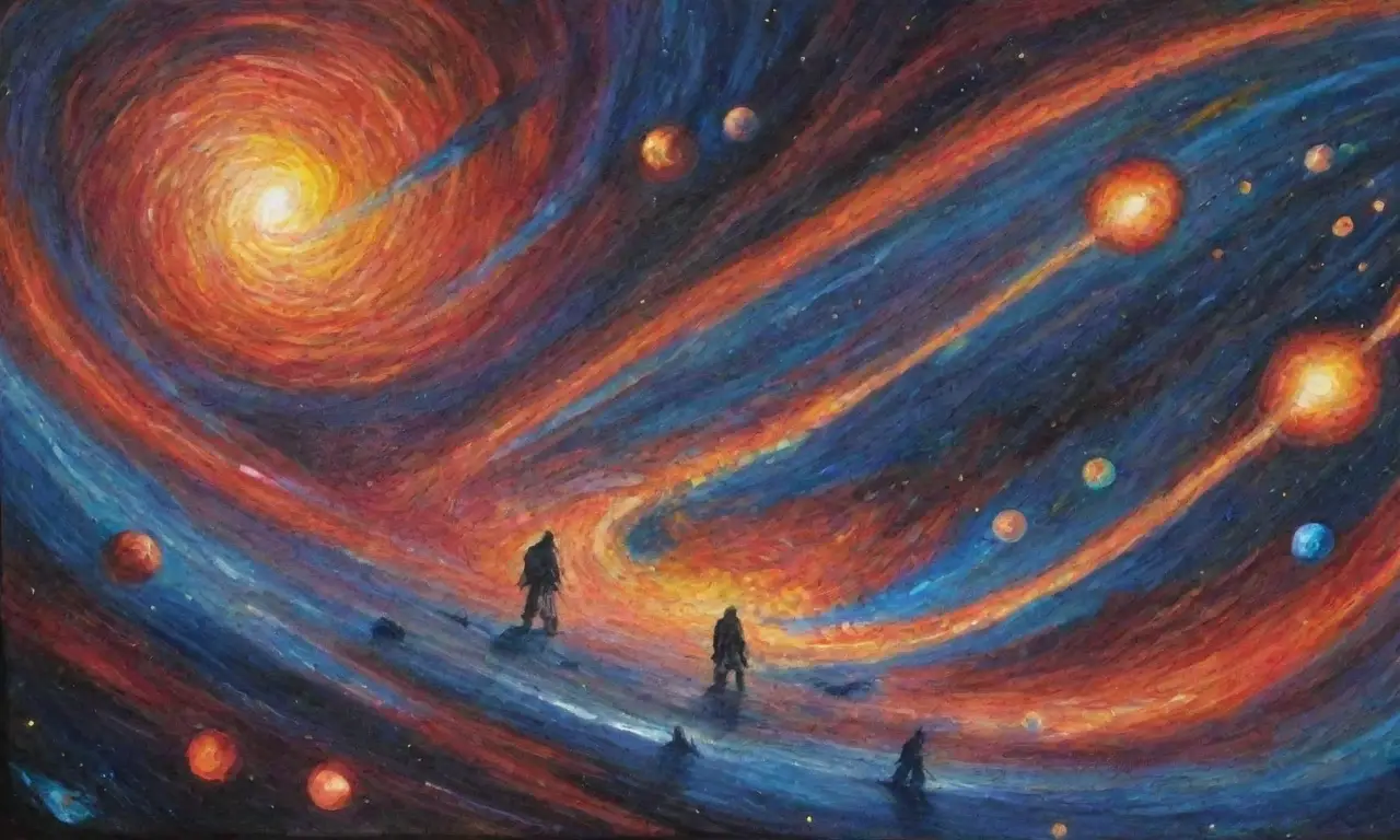 Un vasto y caótico universo donde la luz y la oscuridad luchan eternamente