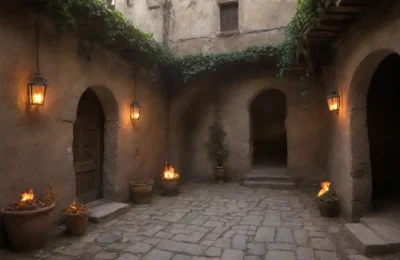 Calles romanas antiguas llenas de historia y misterio