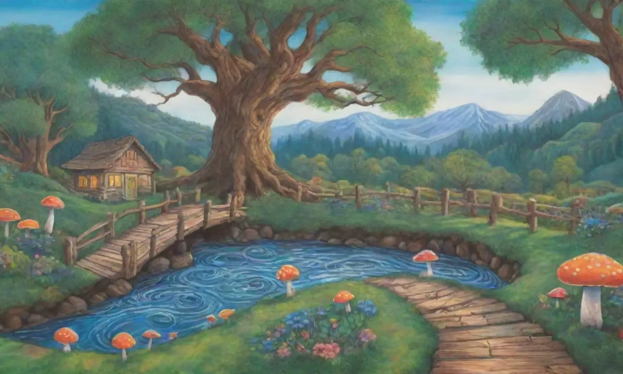 Un mural vibrante con colores
