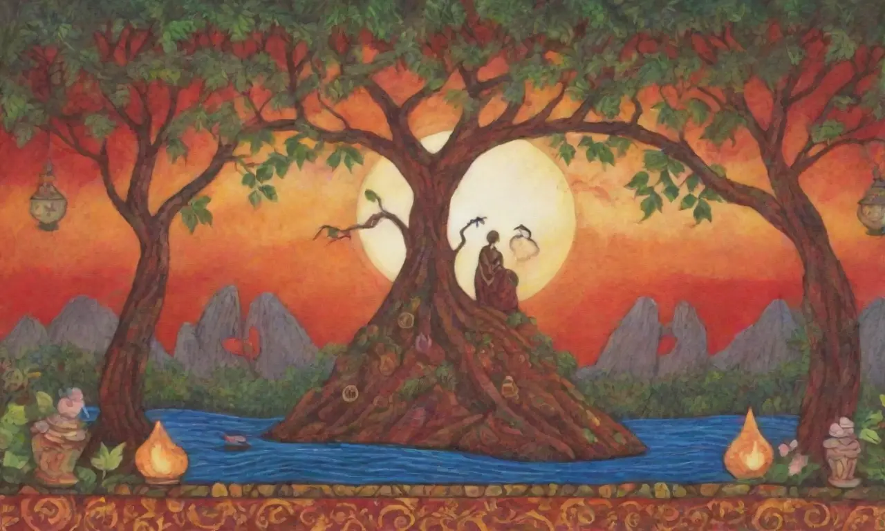 Un vibrante tapiz de amor y traición se despliega entre colores, sombras y mitología