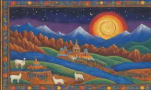 Un paisaje vibrante de colores
