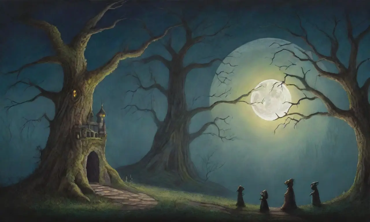 Un bosque oscuro y brumoso mezcla lo antiguo y lo moderno