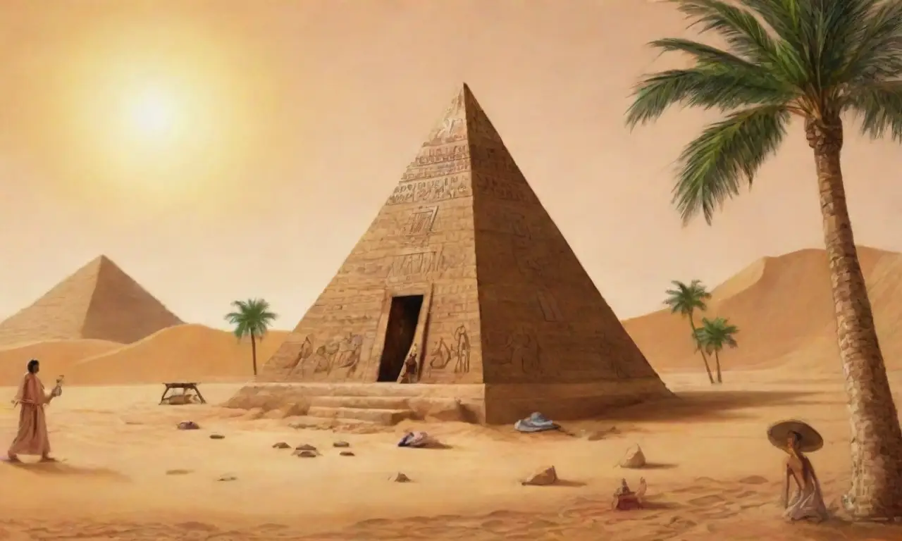 Las antiguas pirámides y el esplendor del antiguo Egipto se entrelazan en un paisaje lleno de historia y misticismo