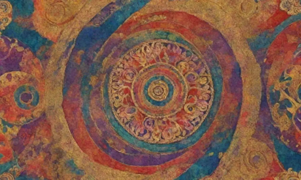Colores vibrantes y patrones intrincados crean una elegante danza de mitología y modernidad en el diseño