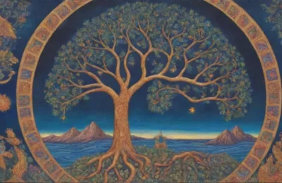 Un vibrante mosaico de vida y espiritualidad entrelazados