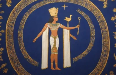 Motivos egipcios antiguos con Thoth