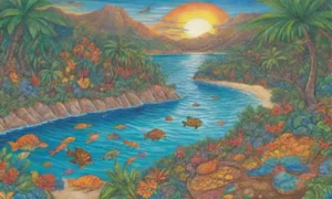 Un paraíso tropical lleno de vida y color