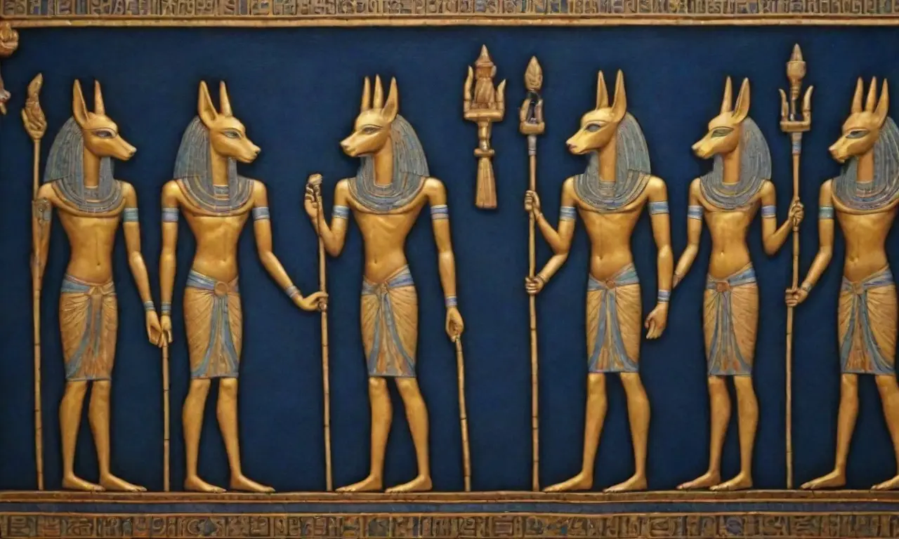 Un mundo antiguo de oro, símbolos místicos y reverencia envuelve la eternidad