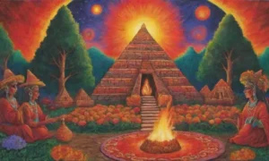 Colores vibrantes y rituales ancestrales se entrelazan en una ceremonia sagrada