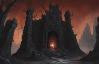 Un oscuro y aterrador reino de sombras y desolación