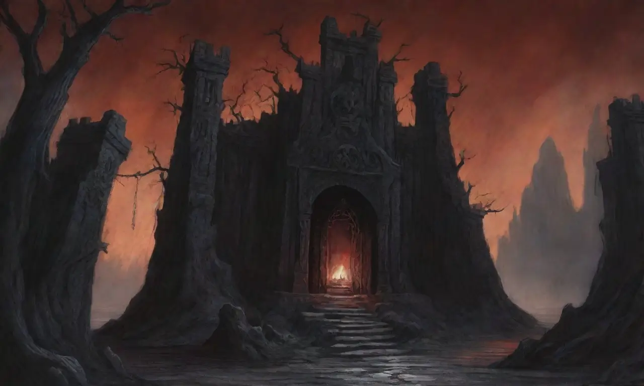 Un oscuro y aterrador reino de sombras y desolación