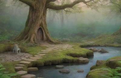 Un bosque denso y mágico lleno de vida
