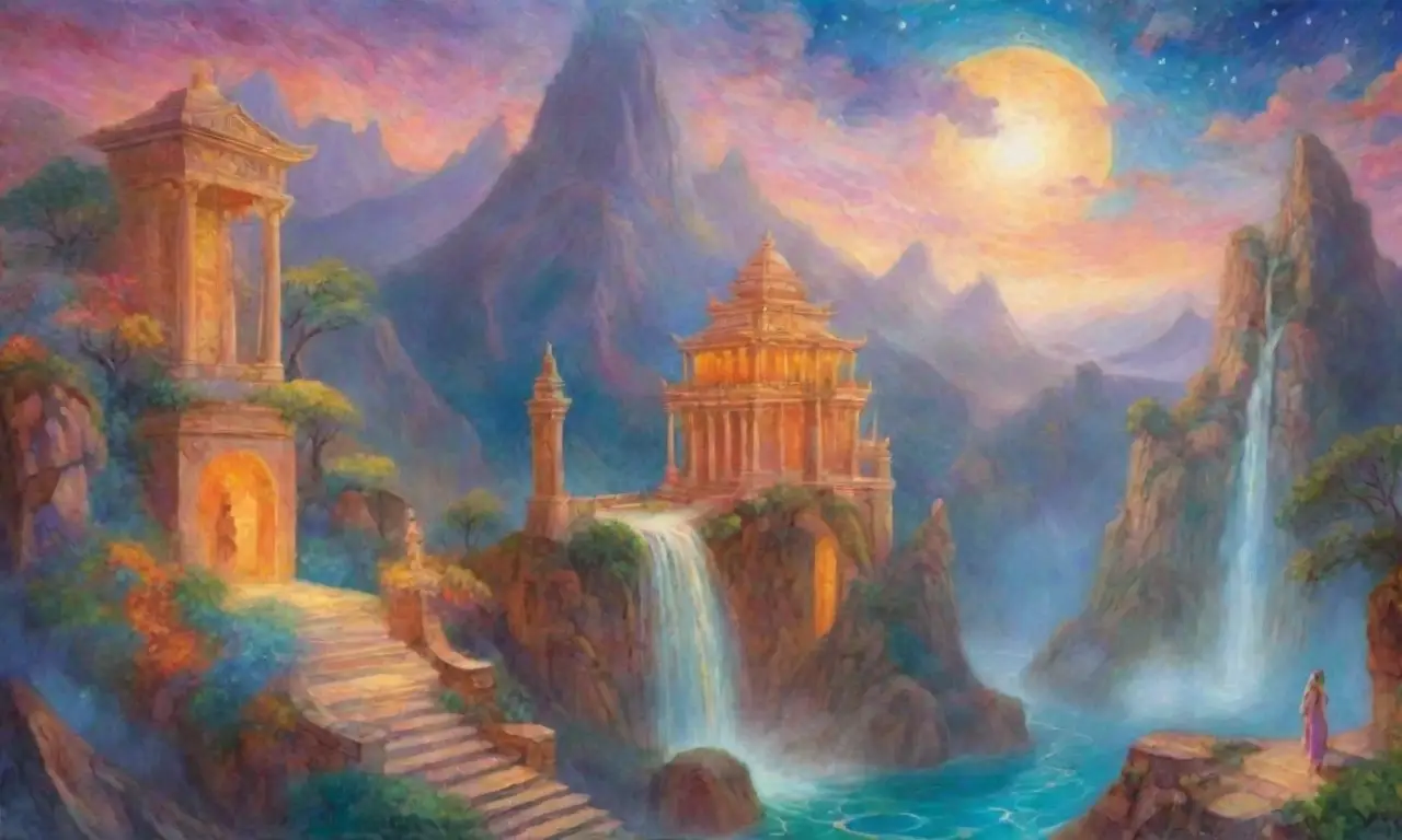 Paisajes encantadores con cielos vibrantes