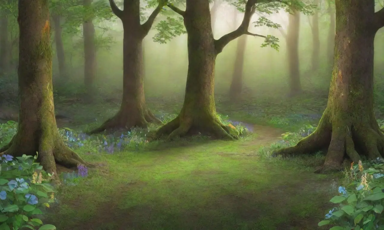 Un bosque mágico lleno de vida y secretos
