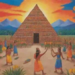 Ceremonia de la cosecha en mitología maya