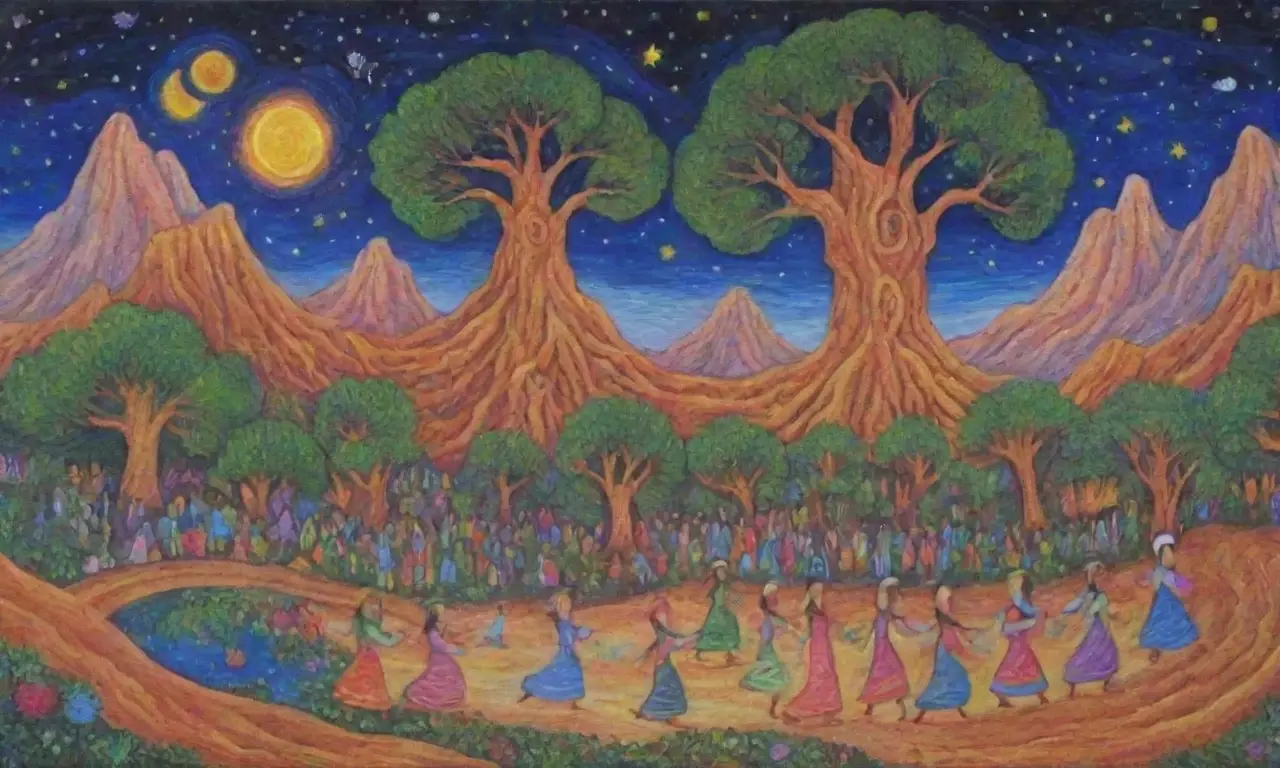 Un vasto lienzo de vida y diversidad entrelazado en un mundo lleno de posibilidades