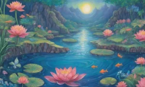 Un paisaje mágico de agua