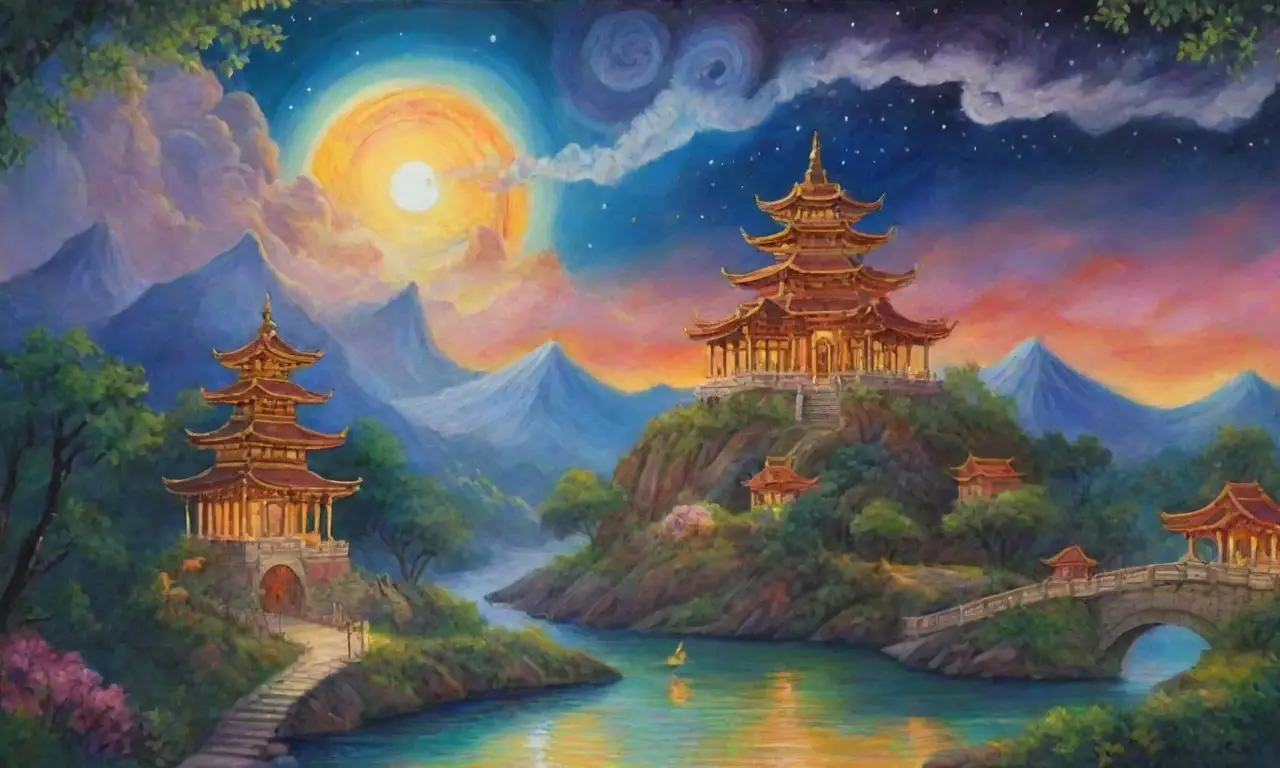 Un paisaje celestial lleno de amor